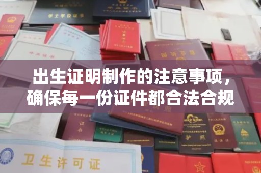沁阳出生证明制作的注意事项，确保每一份证件都合法合规