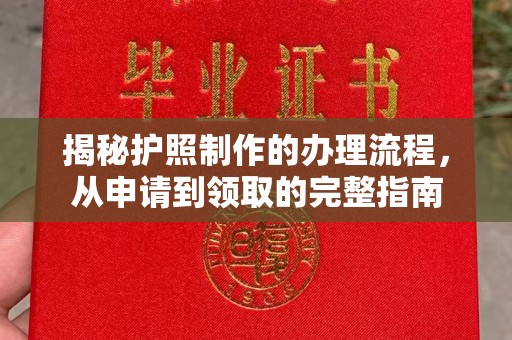沁阳揭秘护照制作的办理流程，从申请到领取的完整指南