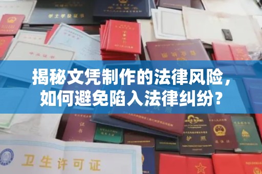 沁阳揭秘文凭制作的法律风险，如何避免陷入法律纠纷？