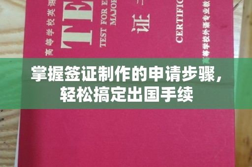 沁阳掌握签证制作的申请步骤，轻松搞定出国手续